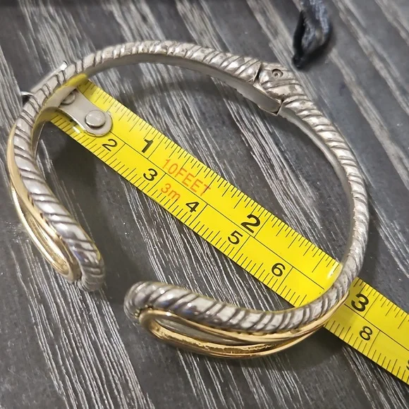 Brighton 2 Tone Hinged Bracelet - Picture 4 of 4